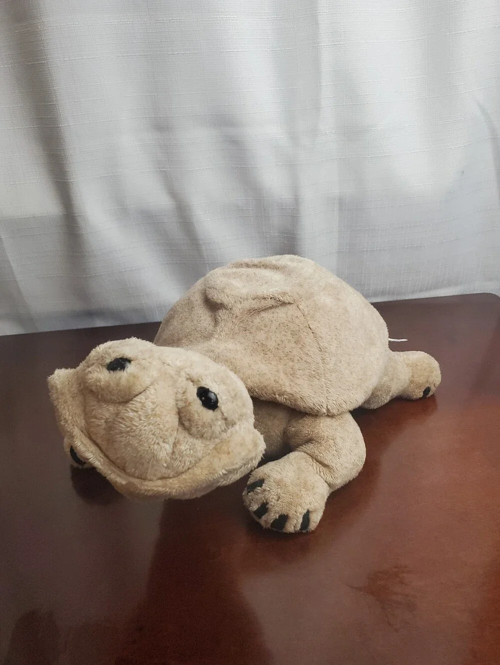 Vintage Cuddly Quarry Critters 2003 Tortoise Turtle 12” Plush Tan Sand Color